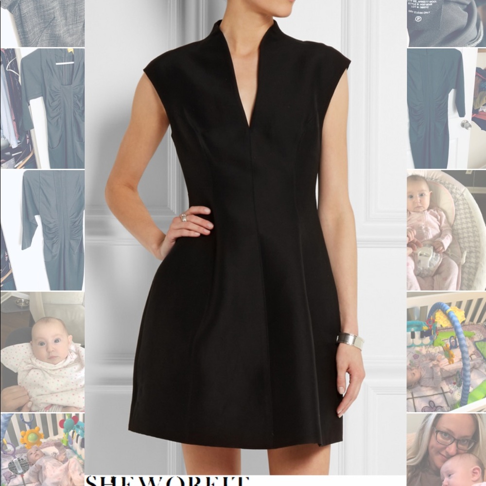 Black halston dress